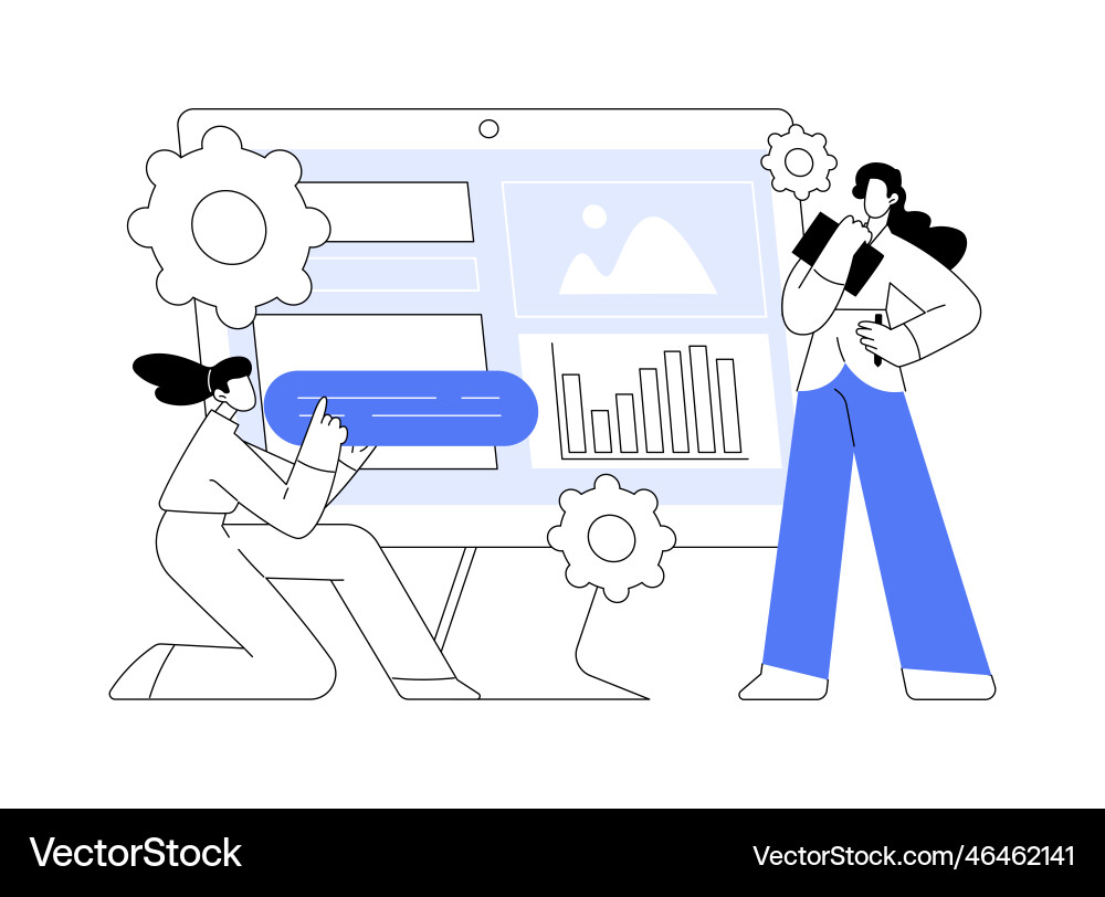 Content aggregator abstract concept Vector Image