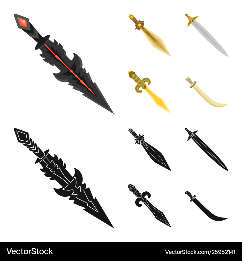 Design game and armor sign collection Design game and armor sign collection vector image
