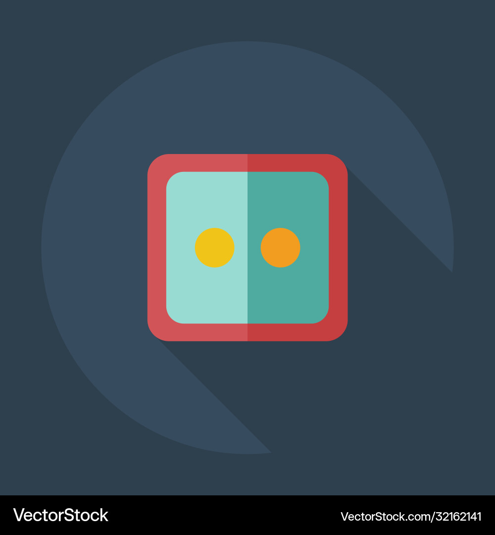 Flat modern design with shadow icons button Flat modern design with shadow icons button Vector Image