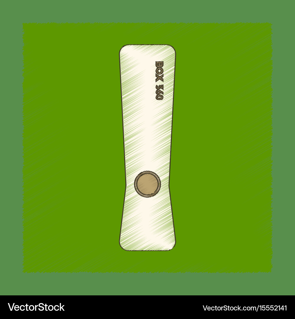 Flat shading style icon game console Vector Image