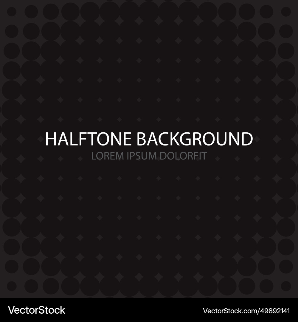 Halftone dots background with round Halftone dots background with round Vector Image