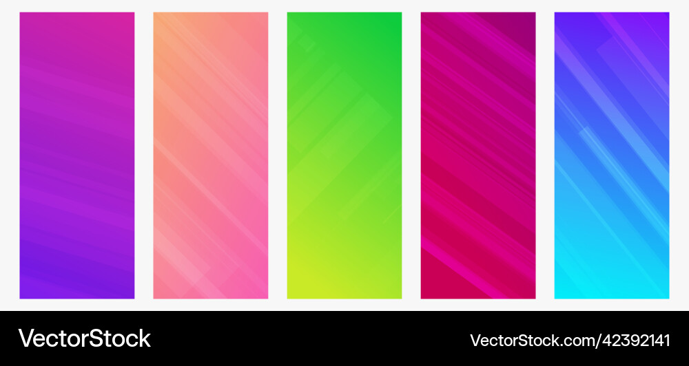 Modern colorful gradient background with lines vector image