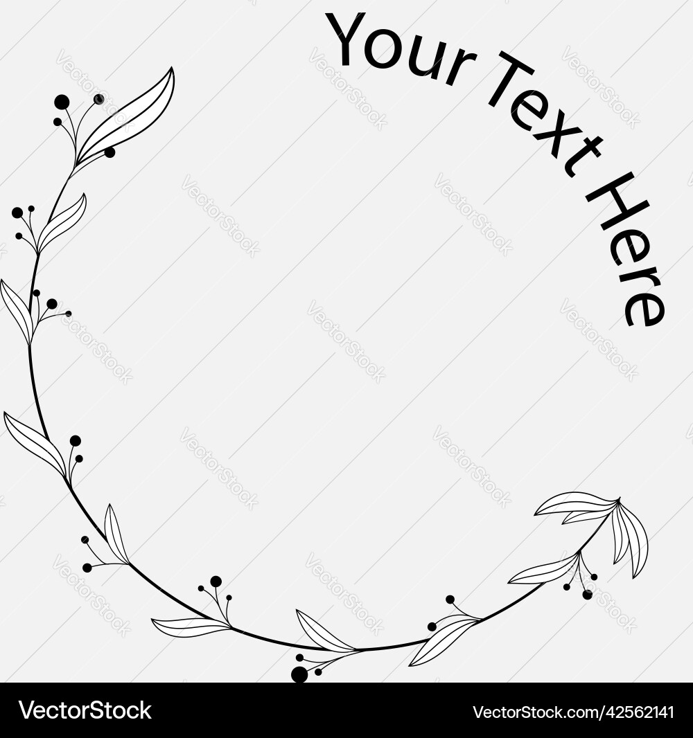 Radial frame with text template design Radial frame with text template design Vector Image