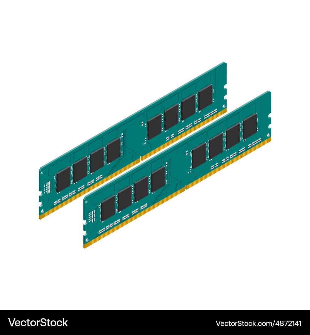 Random Access Memory (RAM) Icon vector image