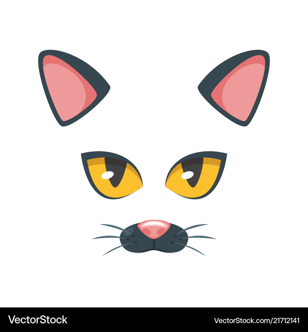 Selfie photo and chat filter Selfie photo and chat filter vector image