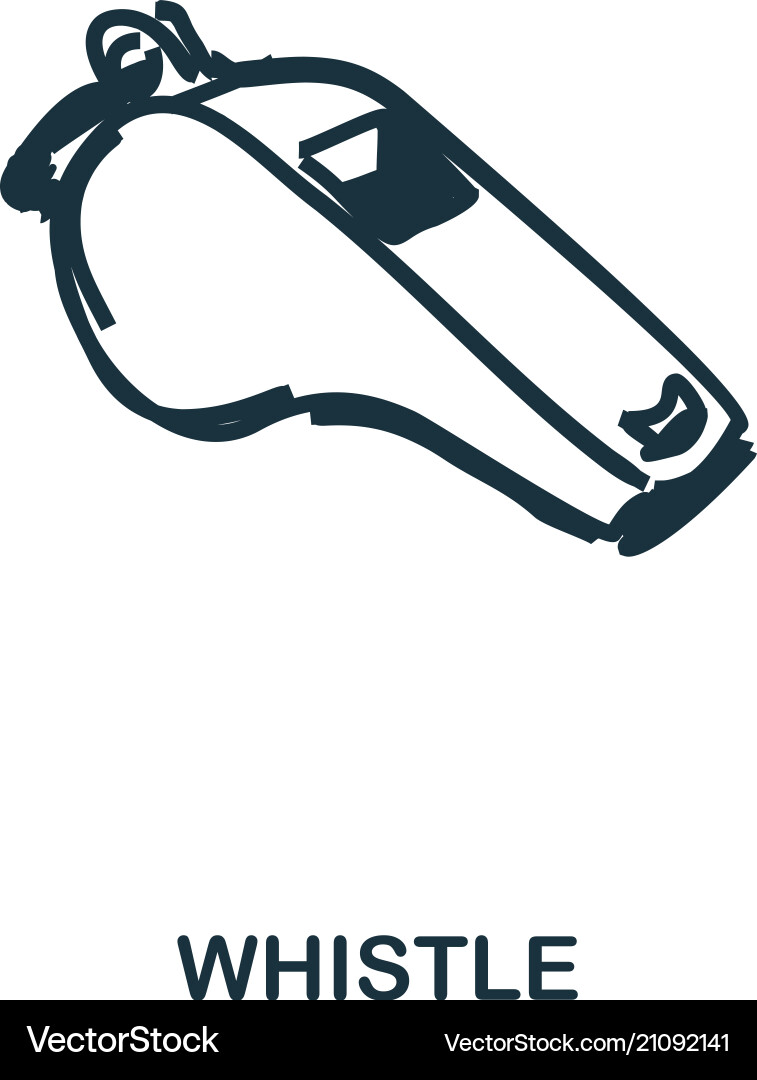Whistle icon mobile apps printing and more usage vector image
