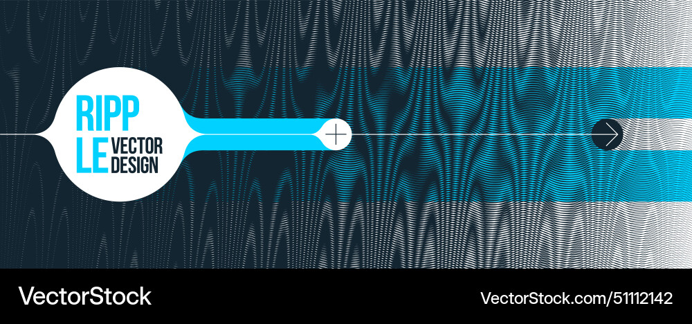 Abstract background made with linear moire op art Vector Image