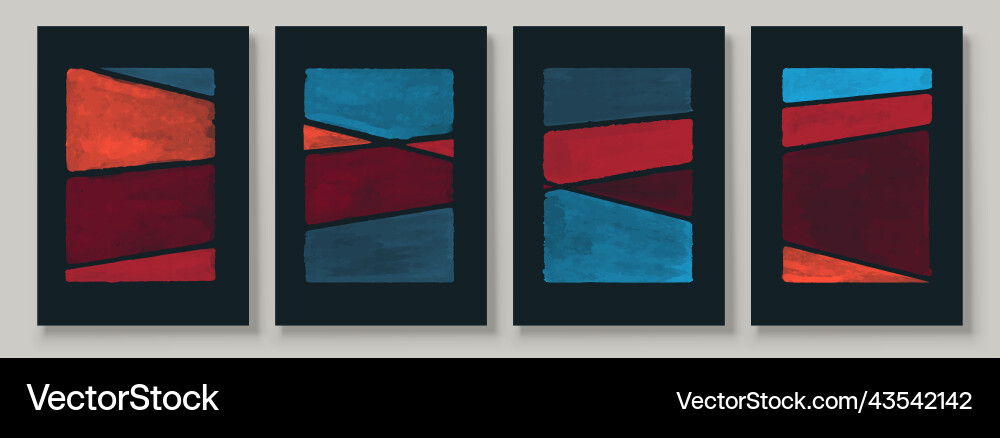 Abstract Color Blocks vector image
