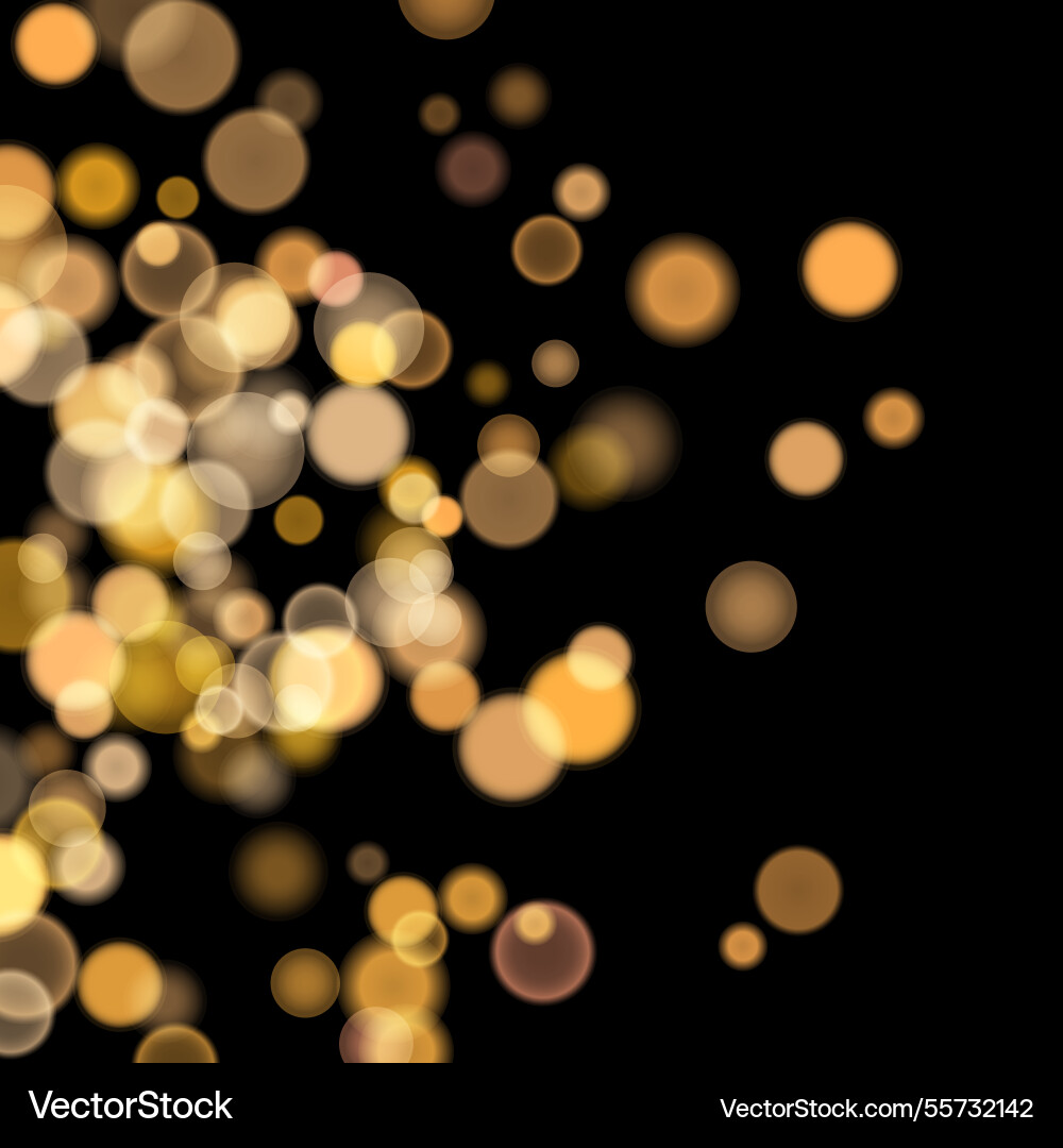 Abstract color shining bokeh isolated Vector Image