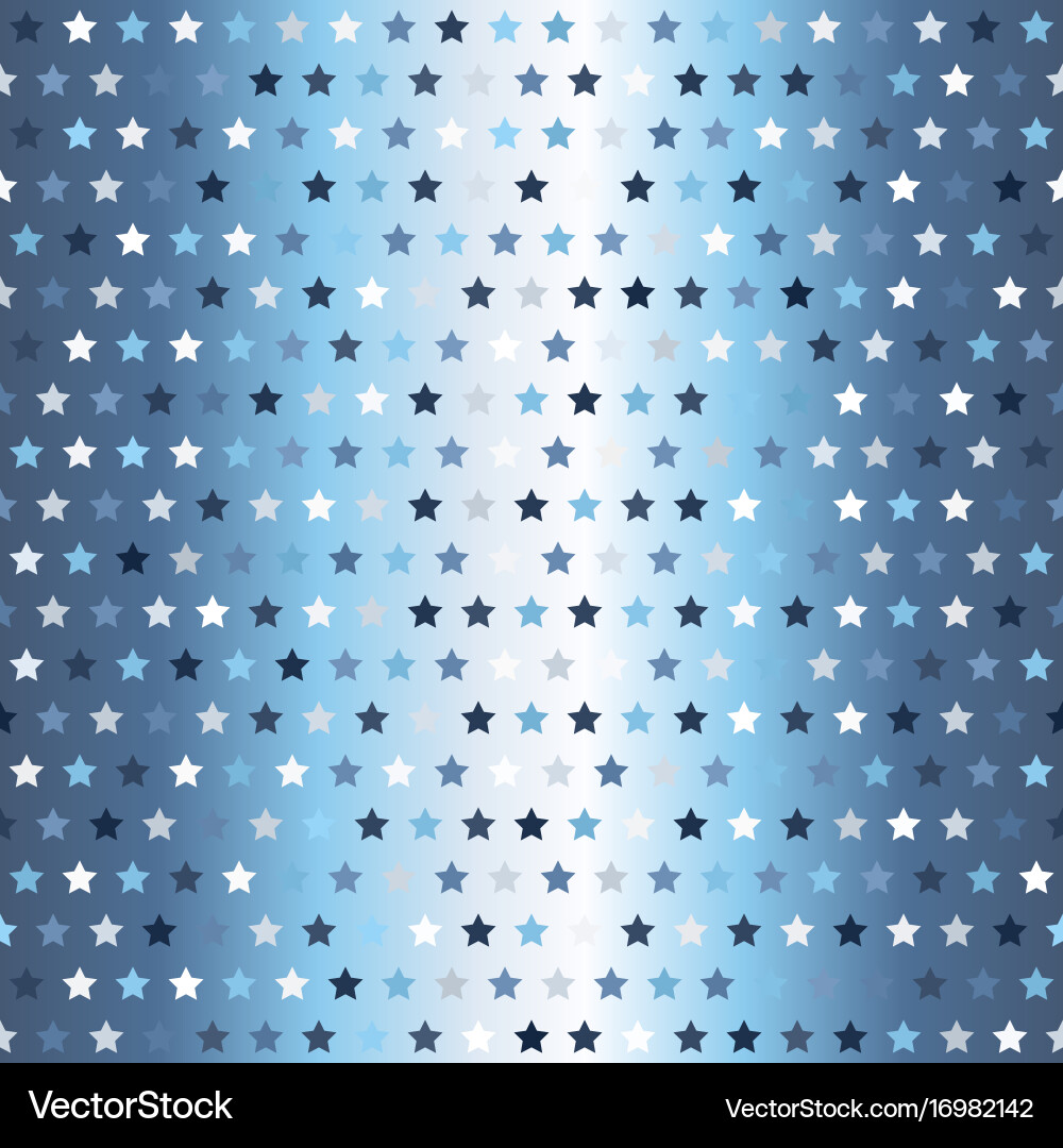 Gradient star pattern seamless vector image