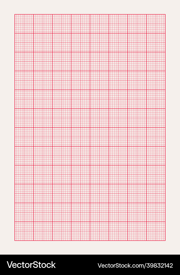 Graph paper printable millimeter grid royalty free vector