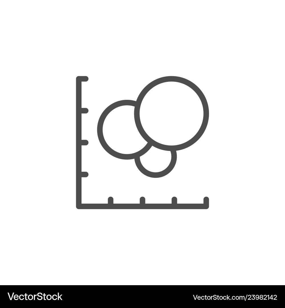 Line Chart Icon - Data Analysis vector image