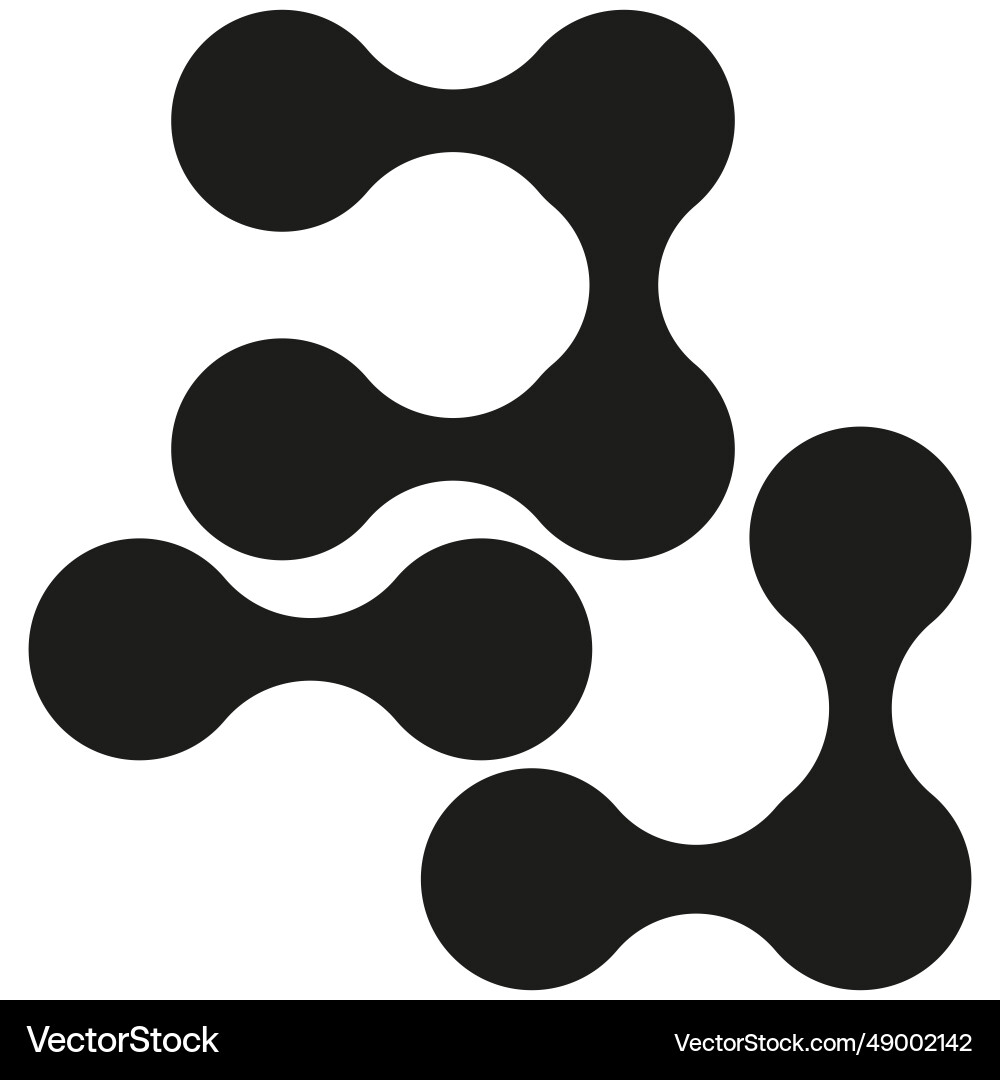 Metaball connected dots circles pattern texture Metaball connected dots circles pattern texture vector image
