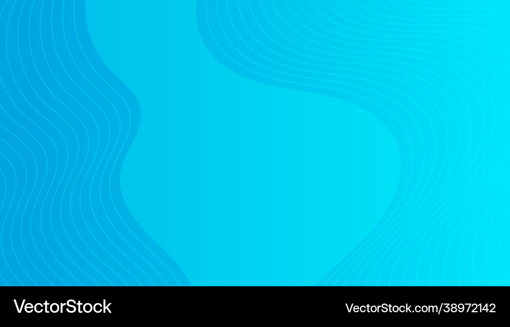 Modern colorful gradient background with wave Vector Image