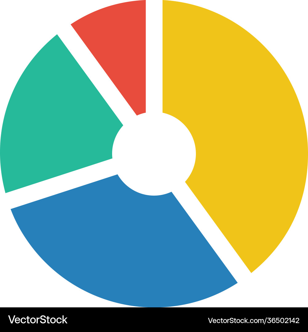 Pie chart icon graph diagram symbol for big data Pie chart icon graph diagram symbol for big data vector image