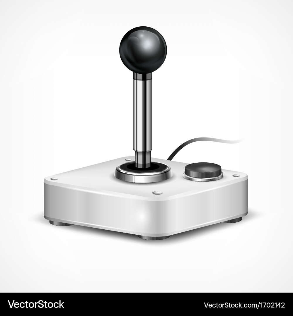 Retro Joystick Vector Image