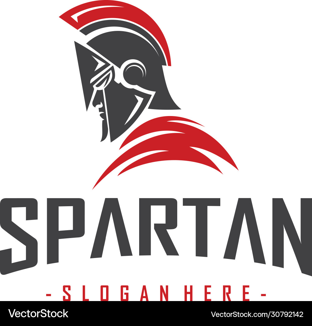 Spartan Warrior Logo Vector Image