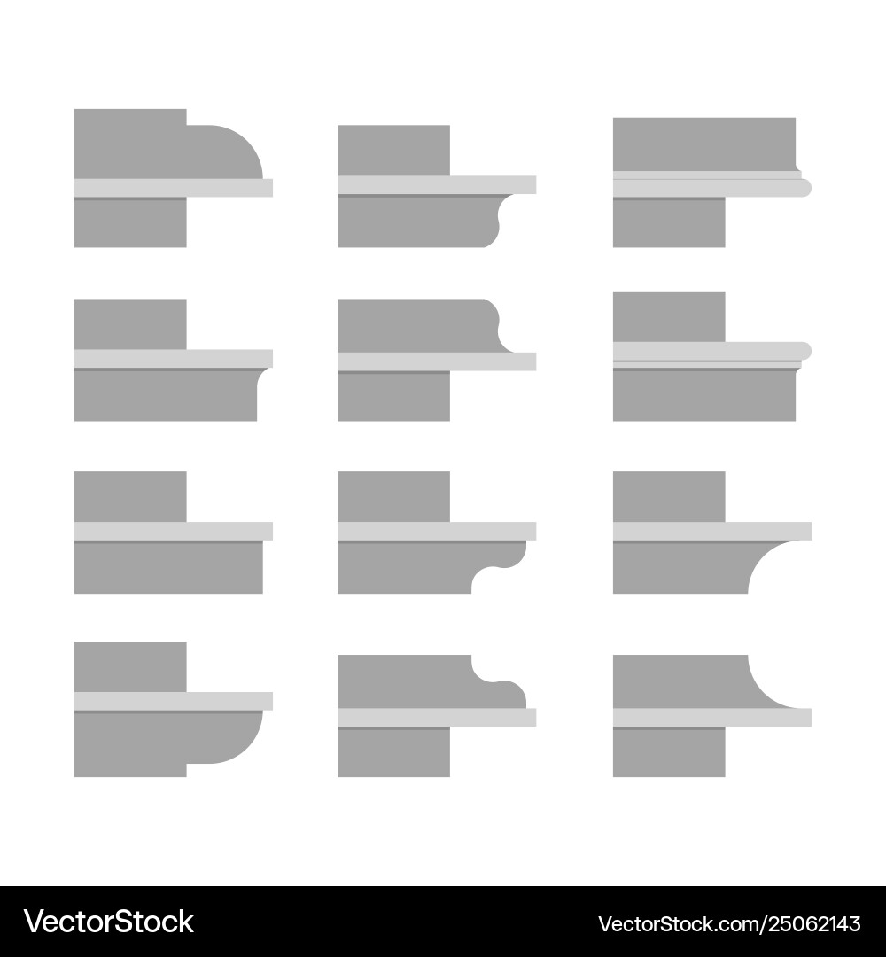 Building Cornice Elements vector image