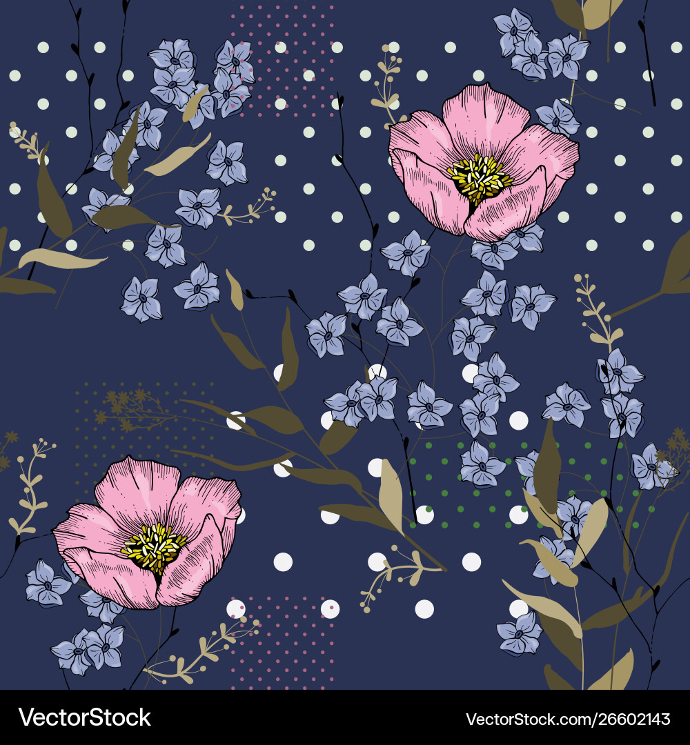 Colorful template set realistic seamless nature Colorful template set realistic seamless nature vector image