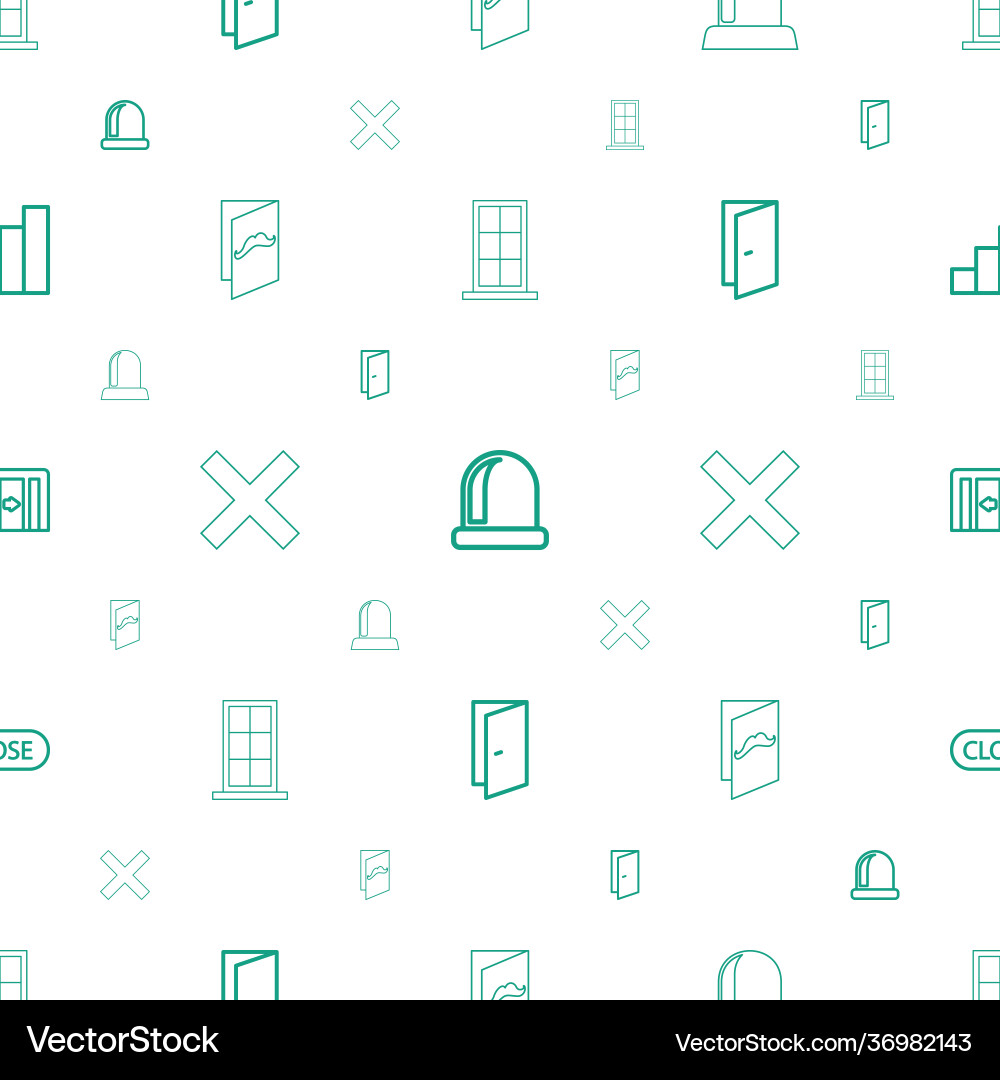 Exit icons pattern seamless white background Exit icons pattern seamless white background vector image
