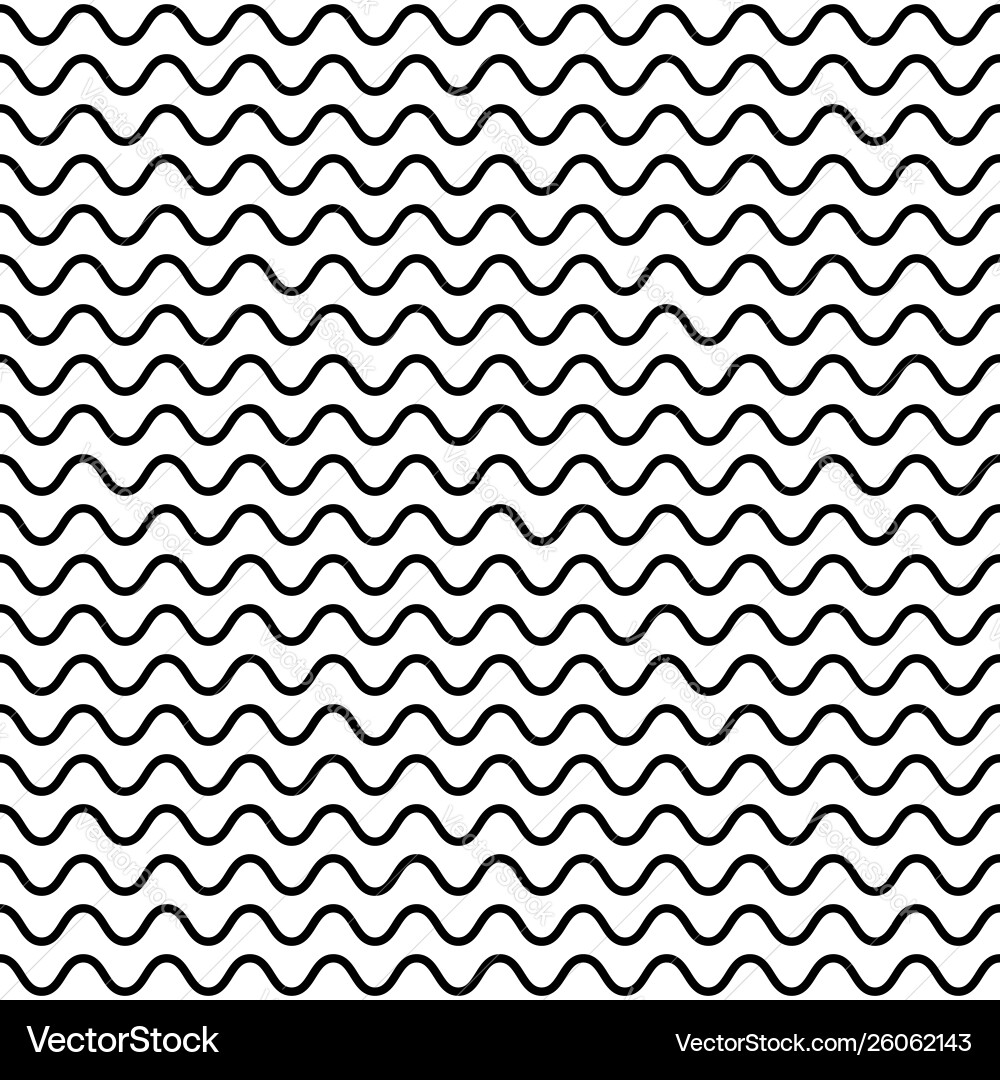Horizontal wavy lines seamless pattern Horizontal wavy lines seamless pattern Vector Image