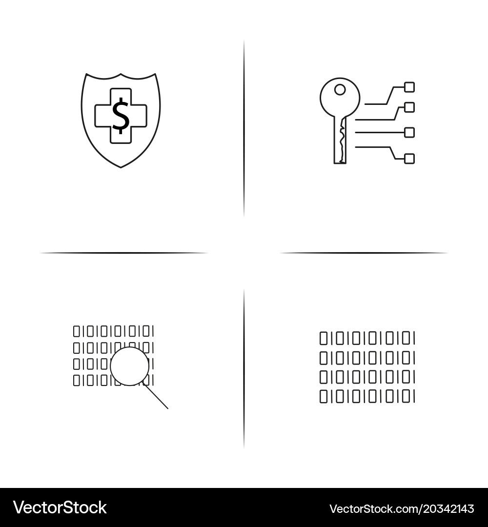 Internet technologies simple linear icon vector image