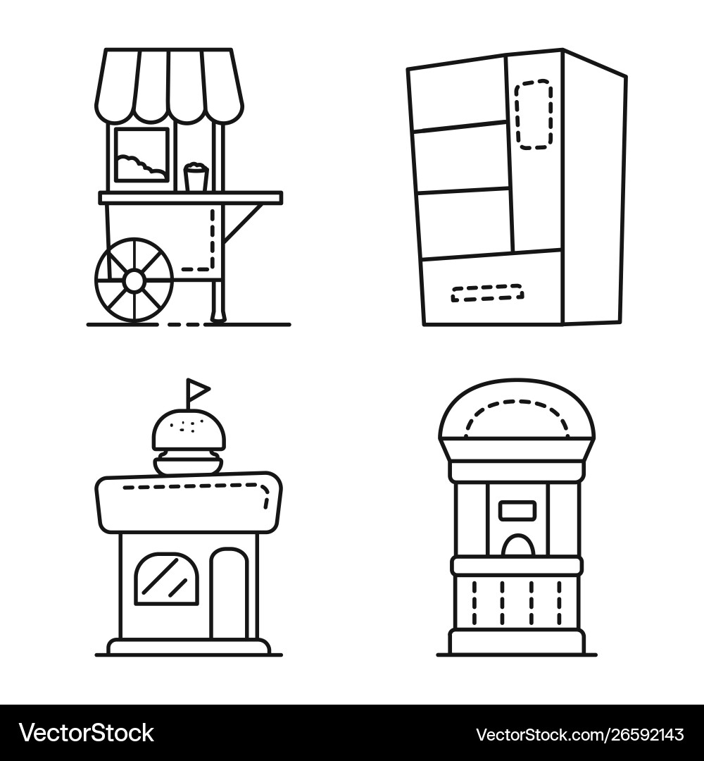 Isolated object vending and public icon Isolated object vending and public icon vector image