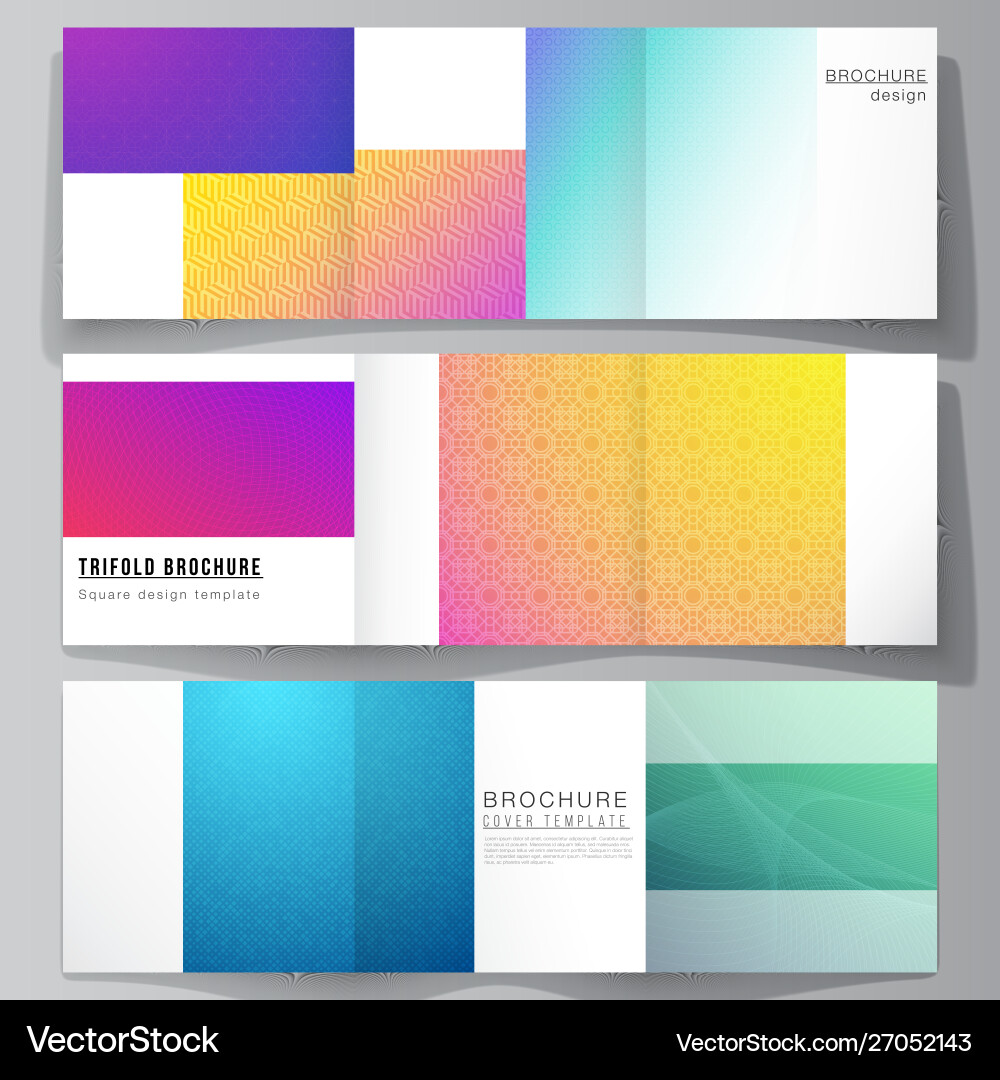 Minimal editable layout square vector image