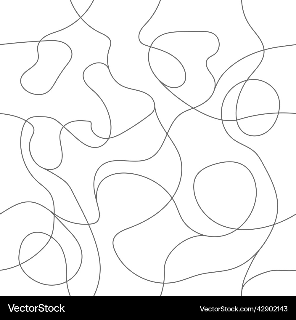 Seamless pattern of abstract curved Seamless pattern of abstract curved vector image