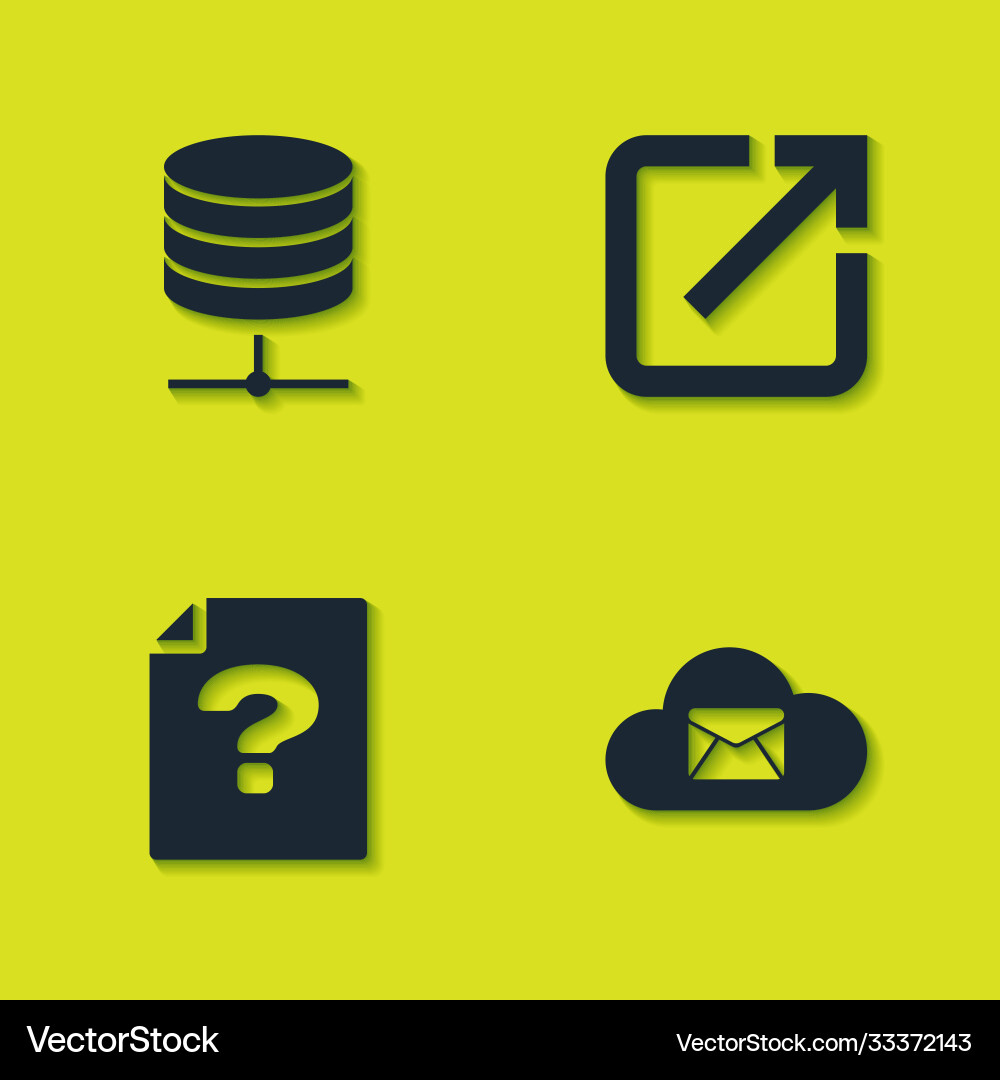 Set server data web hosting cloud mail Set server data web hosting cloud mail vector image