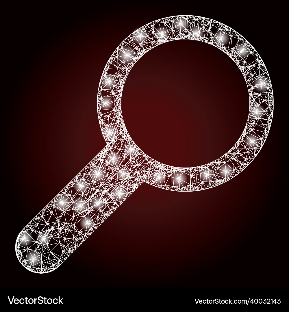 Shiny net mesh find with light spots Shiny net mesh find with light spots vector image