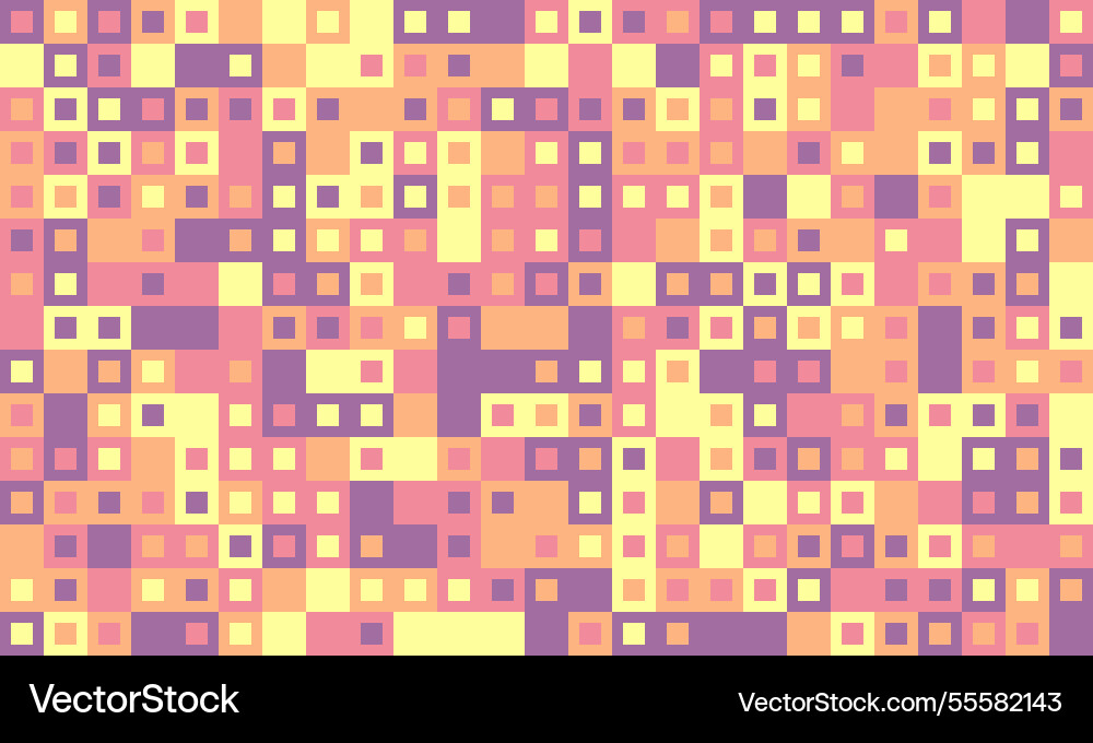 Trendy mosaic-style pattern with structured Vector Image
