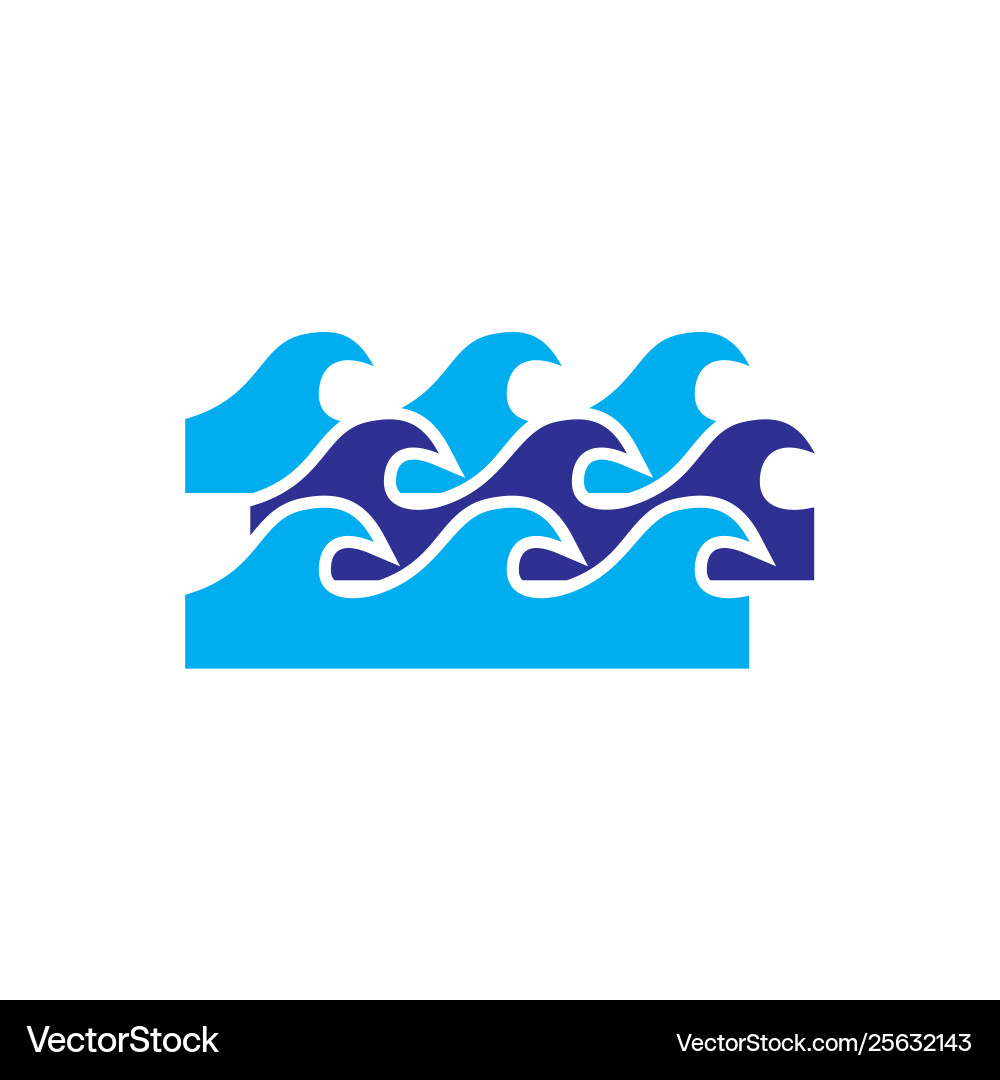 Wave icon on background for graphic and web design Wave icon on background for graphic and web design vector image
