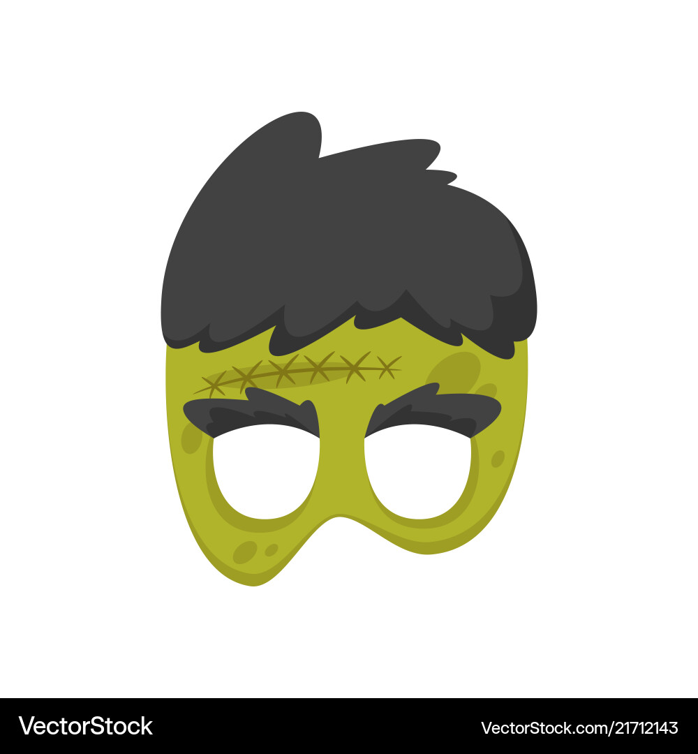 Zombie Face Mask - Halloween Filter Vector Image