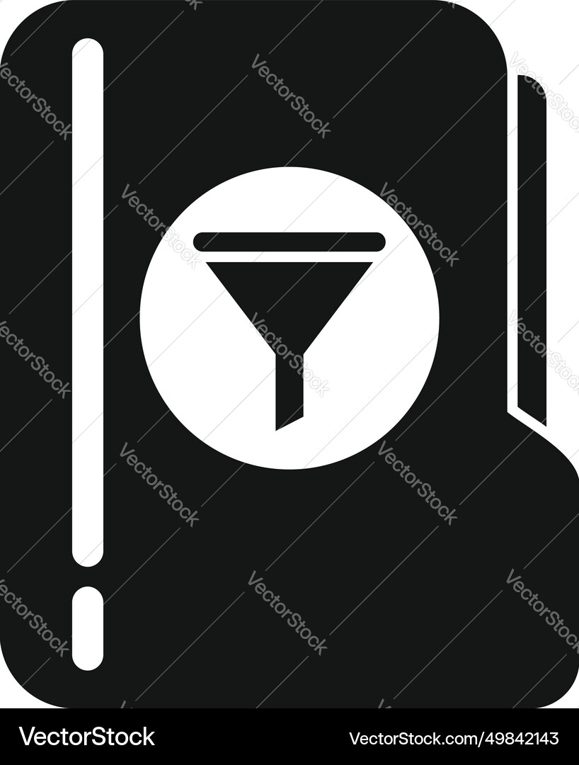 Zoom filter folder icon simple web app Zoom filter folder icon simple web app vector image