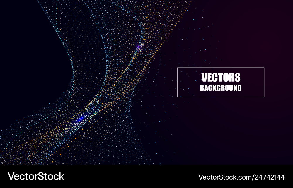 Abstract technology background particle mist Vector Image