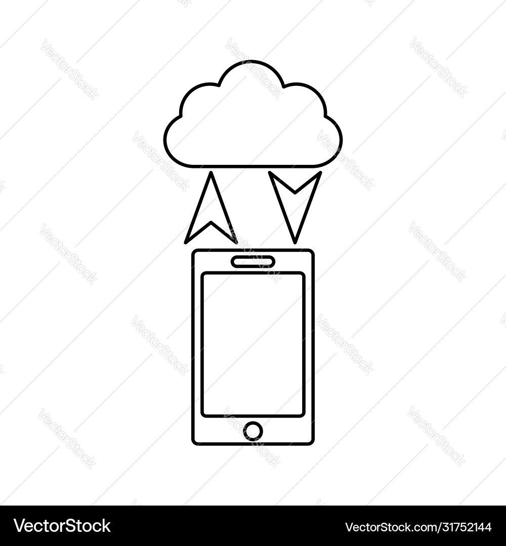 Cloud-Verbindung Symbol intelligente Geräte Cloud-Verbindung Symbol intelligente Geräte vektorbild