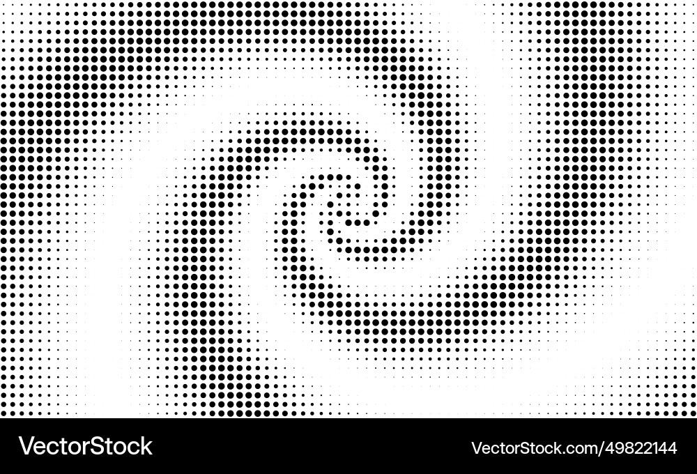 Dot pattern abstract spiral halftone Dot pattern abstract spiral halftone vector image
