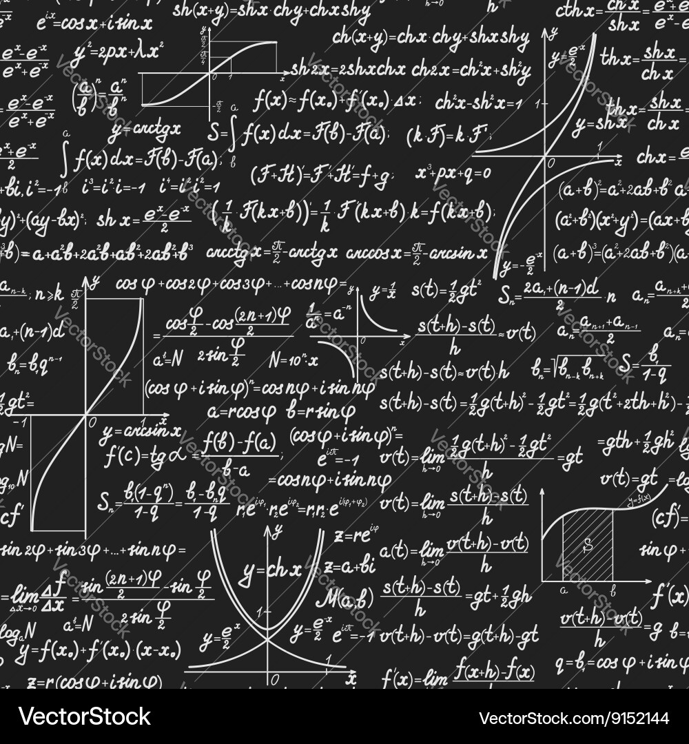 Mathematical Calculation Pattern vector image