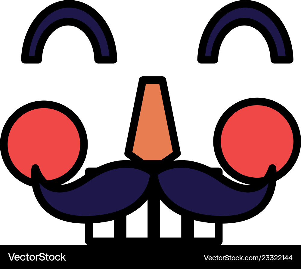 Nutcracker face design vector image