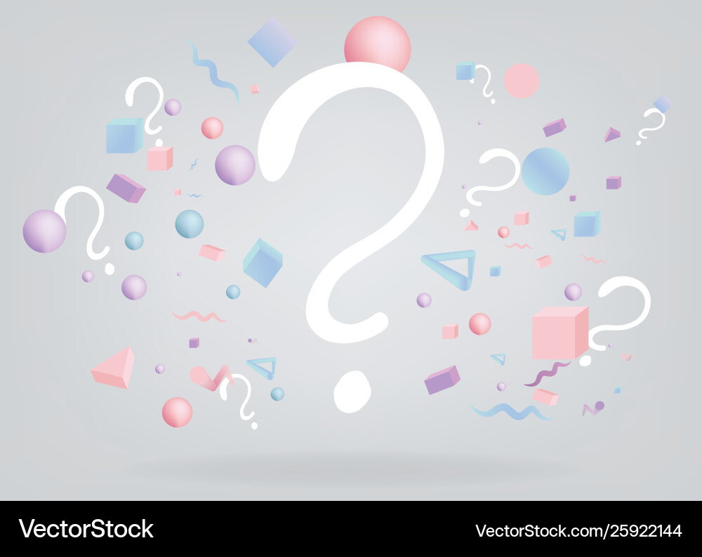 Question signs colorful problem and priority Question signs colorful problem and priority vector image