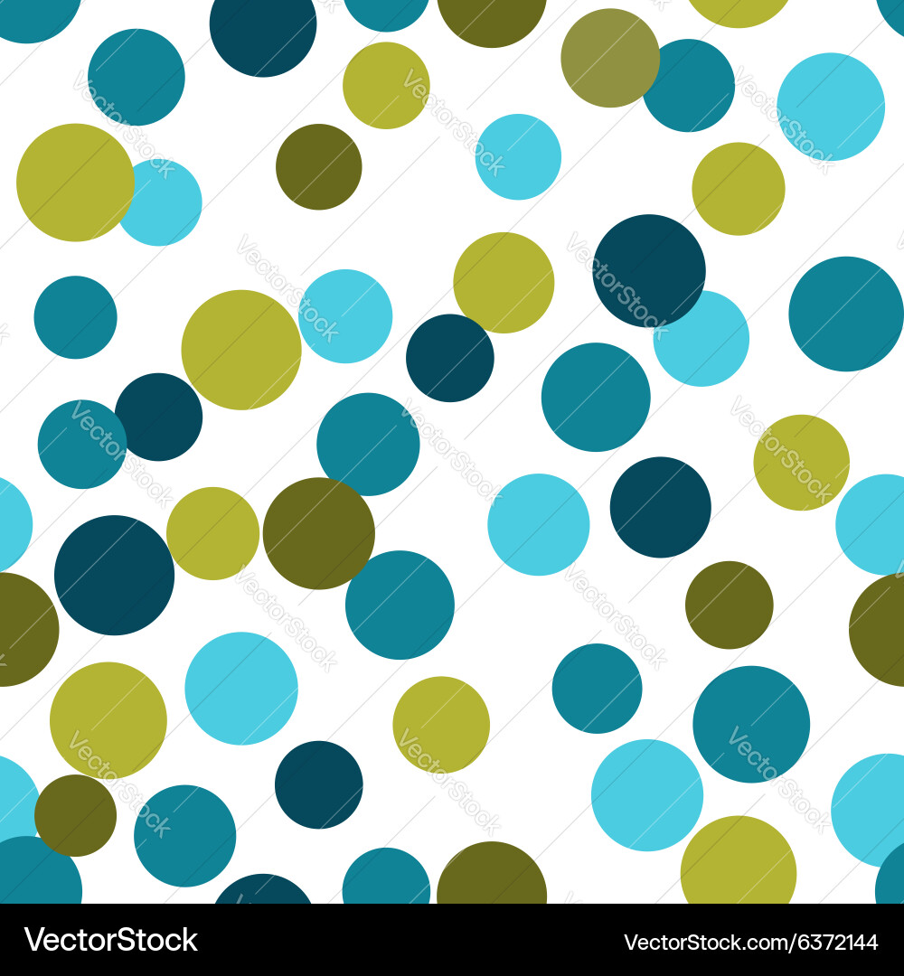 Seamless pattern from repeating circles vector image