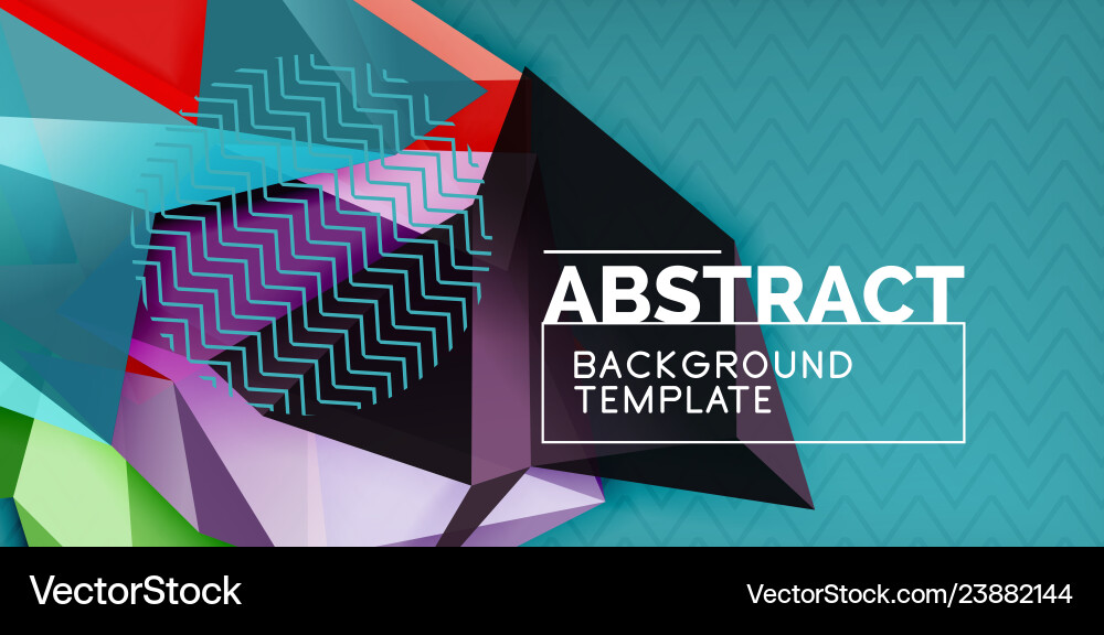 Triangular low poly background design Triangular low poly background design vector image