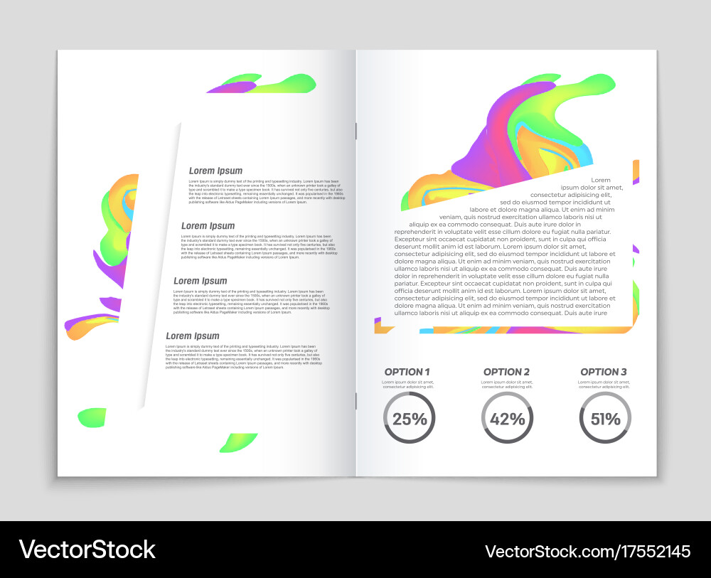 Abstract layout background set for art Vector Image