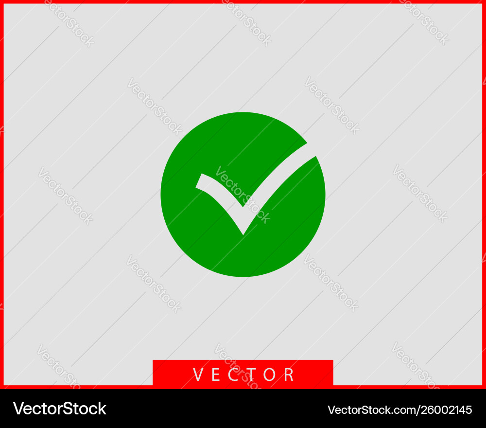 Check mark icon symbol design element Vector Image