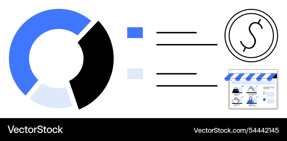 Comparative analysis of financial metrics using Comparative analysis of financial metrics using vector image