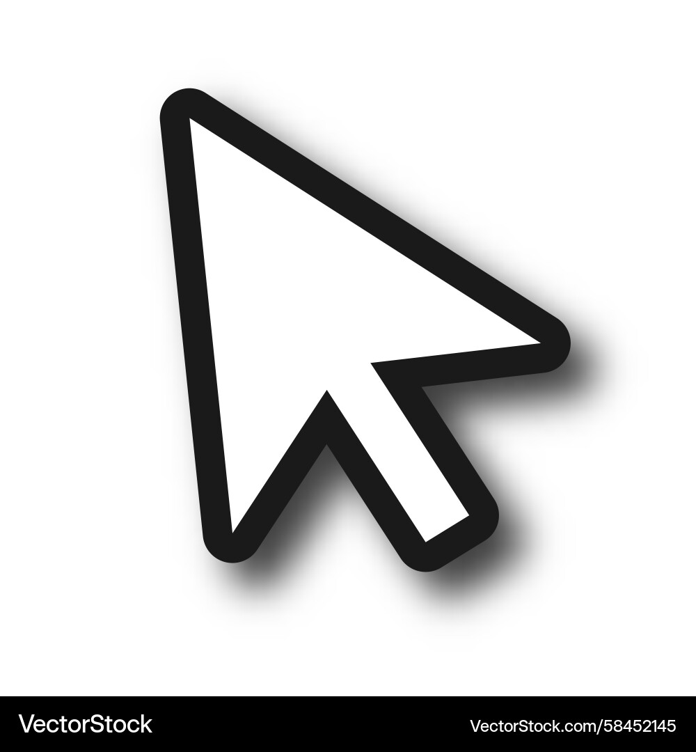 Cursor Click Arrow Symbol Vector Image