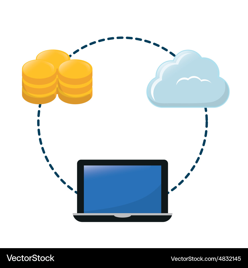 Database design vector image