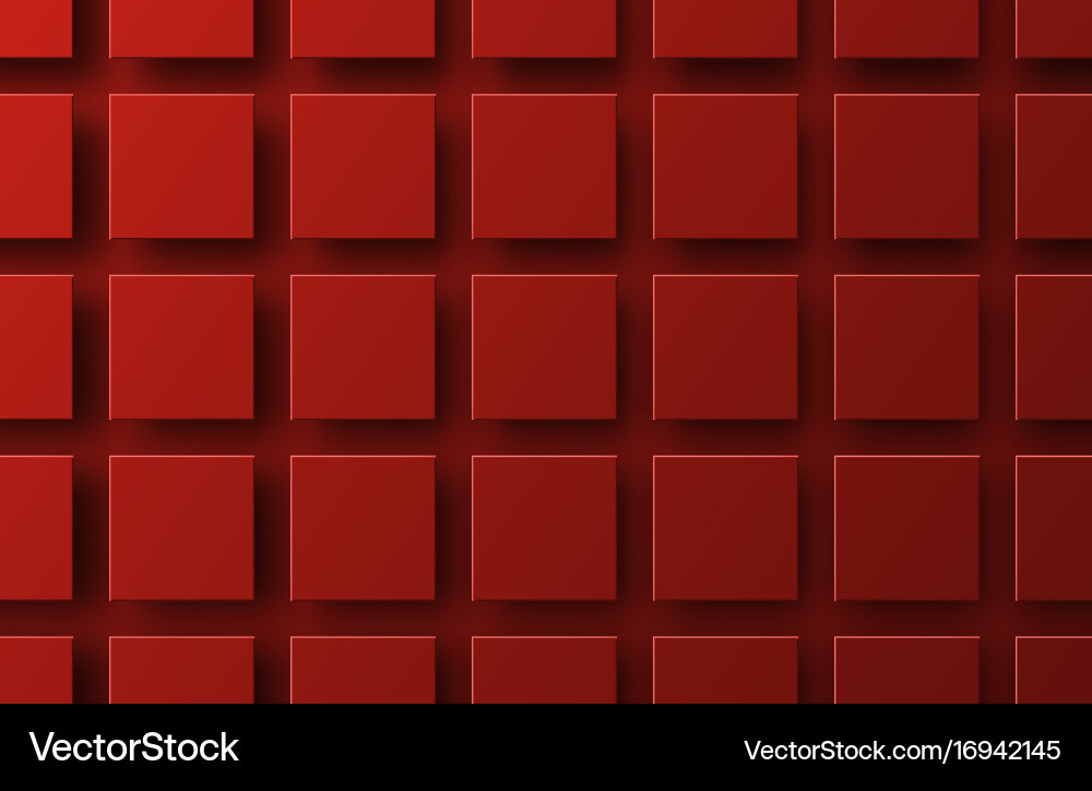 Design a background with flying red squares vector image