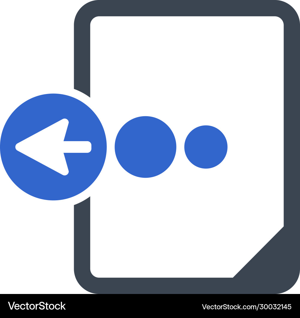Document export icon image vector image